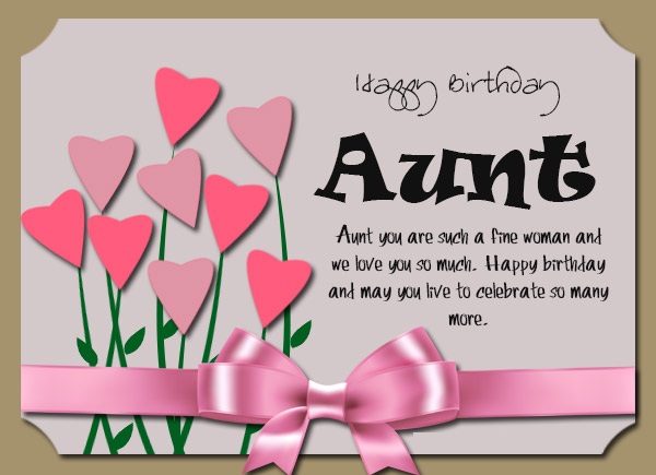 Happy Birthday Wishes For Aunt In English