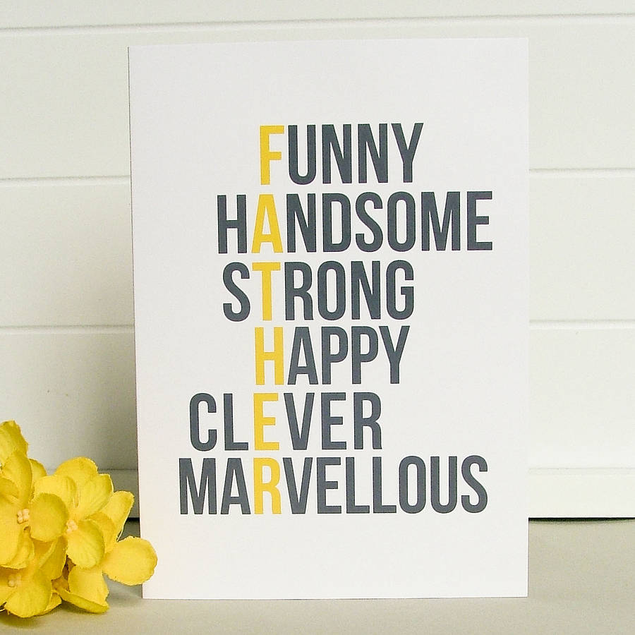 Good Birthday Card Ideas For Your Dad