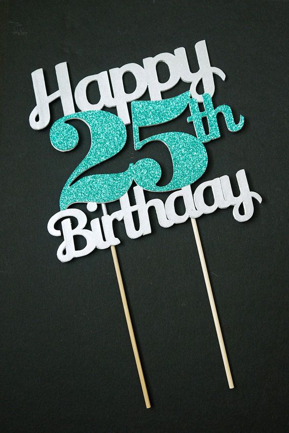Happy 25th Birthday Printable Card - Printable Templates Free