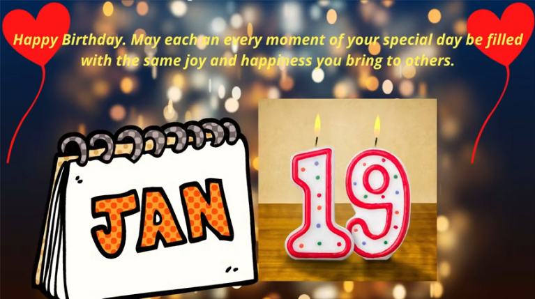 19 January Happy Birthday Wishes