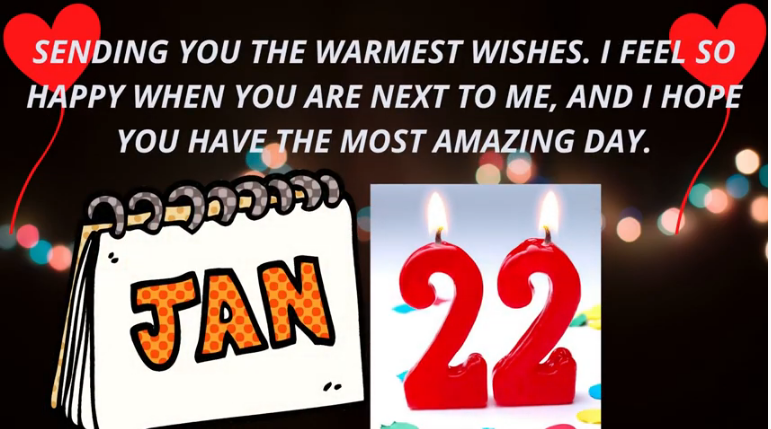 22 January Birthday Wishes