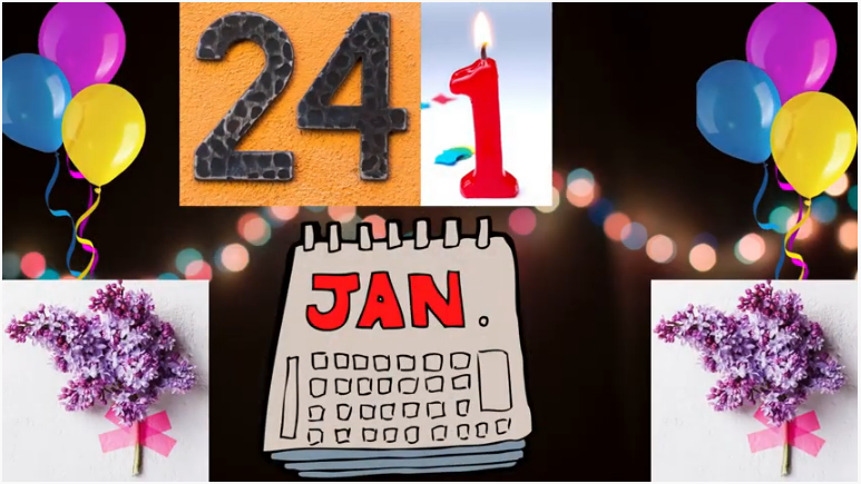 24 January Birthday Wishes