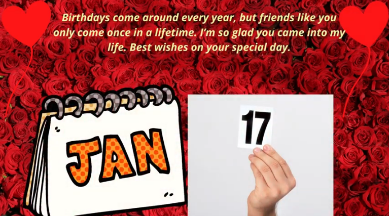 Happy 17 January Birthday Wishes