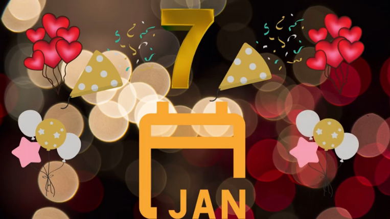 Happy 7 January Birthday Wishes