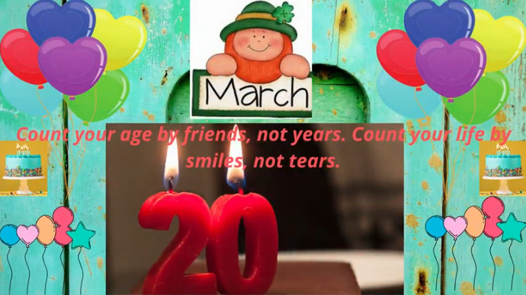 20 March Birthday WIshes