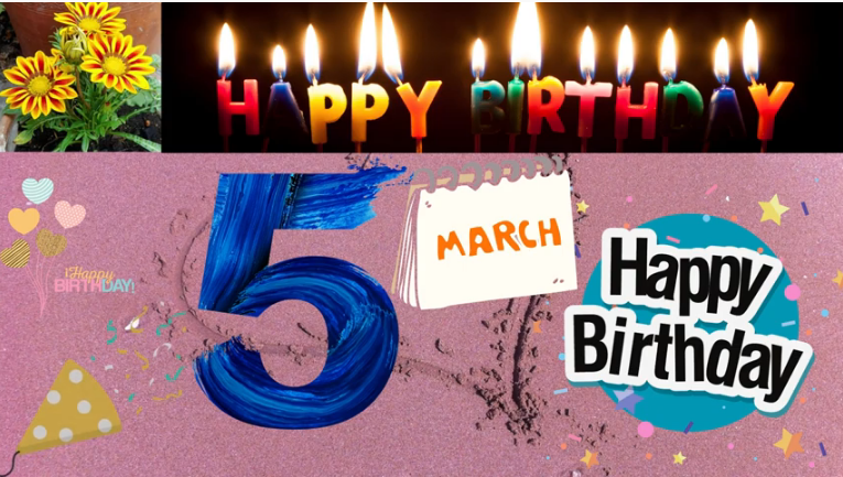 Happy 5 March Birthday Wishes