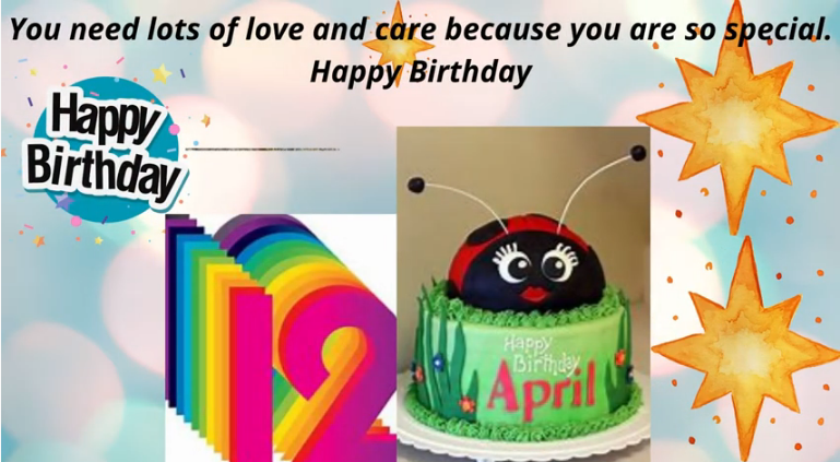 12 April Birthday Wishes