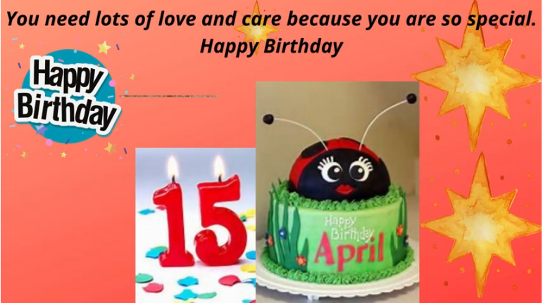 15 April Birthday Wishes