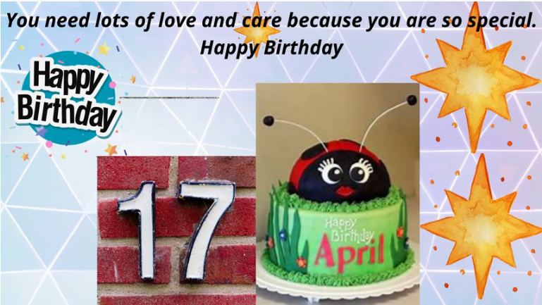 17 April Birthday Wishes
