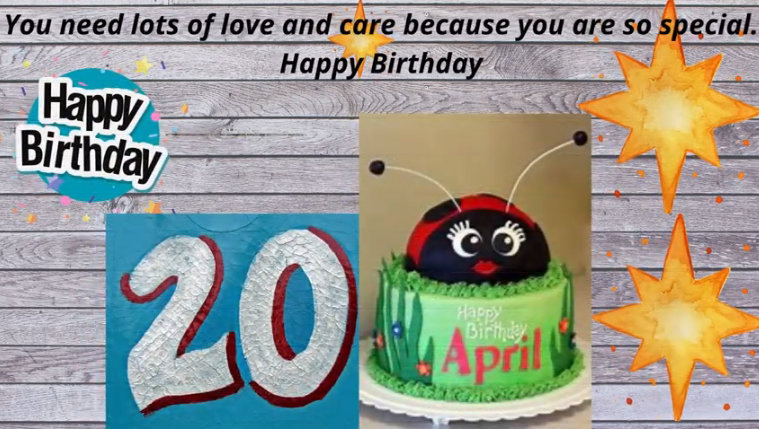 20 April Birthday Wishes