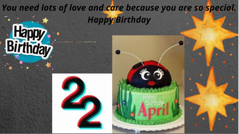 22 April  Birthday Wishes